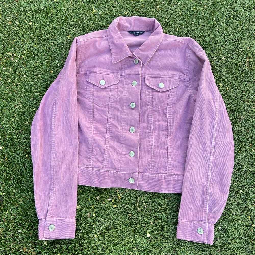 Lands End Corduroy Trucker Jacket